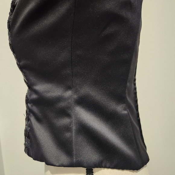 Cache Vintage formal heavy satin/sequin corset top and mermaid skirt sm/med - Picture 4 of 12